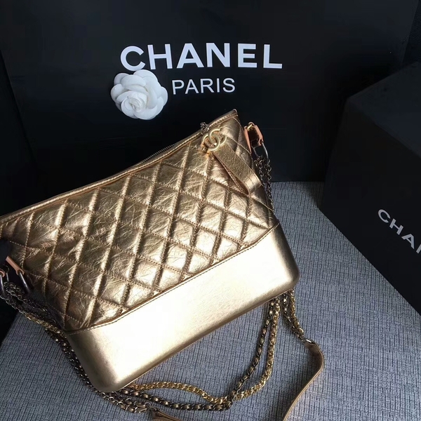 Chanel Gabrielle Shoulder Bag Original Calfskin Leather A93842 Gold