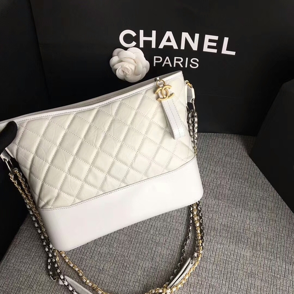 Chanel Gabrielle Shoulder Bag Original Calfskin Leather A93842 White