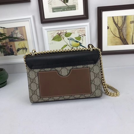 Gucci Padlock GG Supreme Shoulder Bags 409487 Black