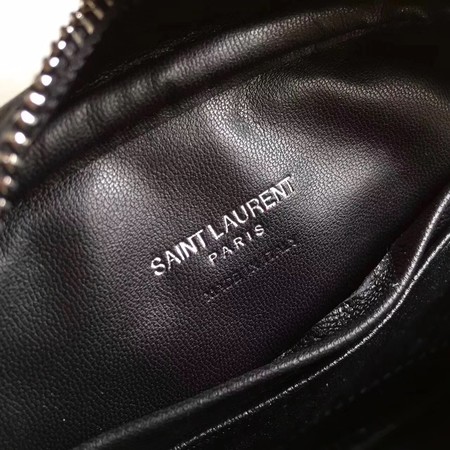 Yves Saint Laurent Monogram Leather Bag Y5804 Black