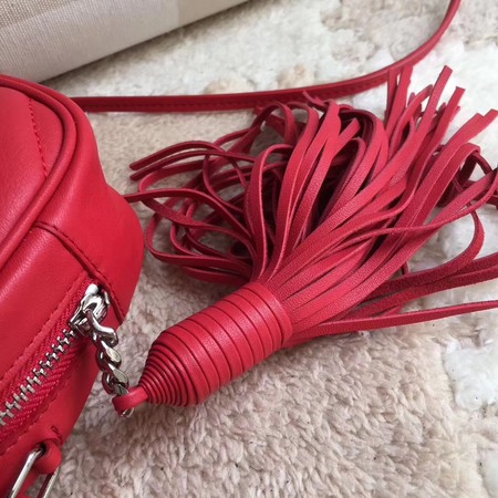 Yves Saint Laurent Monogram Leather Bag Y5804 Red