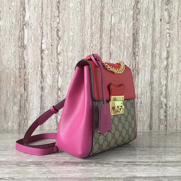 Gucci Padlock GG Supreme Backpack 498194 Red