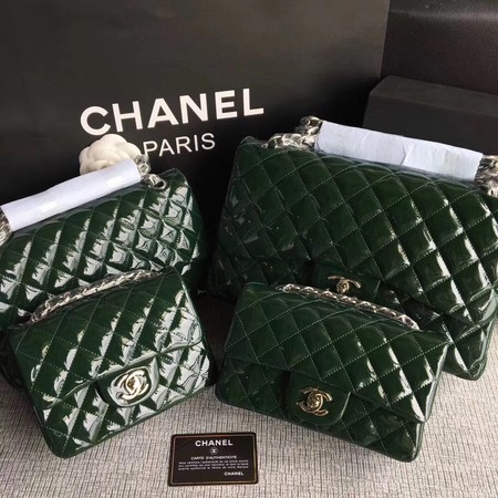 Chanel 2.55 Series Flap Bags Original Leather A1112 Green