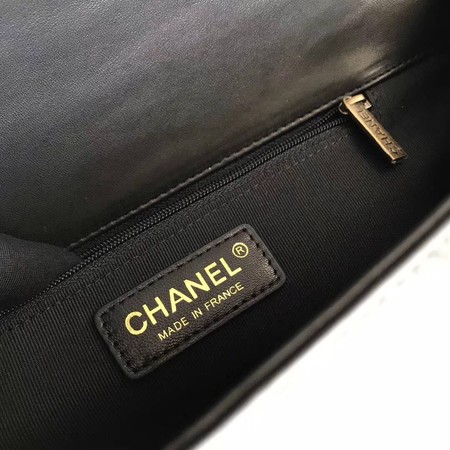 Boy Chanel Flap Shoulder Bag Black Original Sheepskin Leather A67087 Gold