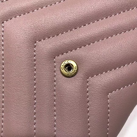 Gucci GG Marmont Matelasse mini Bag 474575 Pink