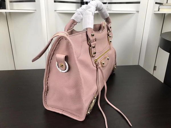 Balenciaga Giant City Gold Studs Handbag B084334 Pink