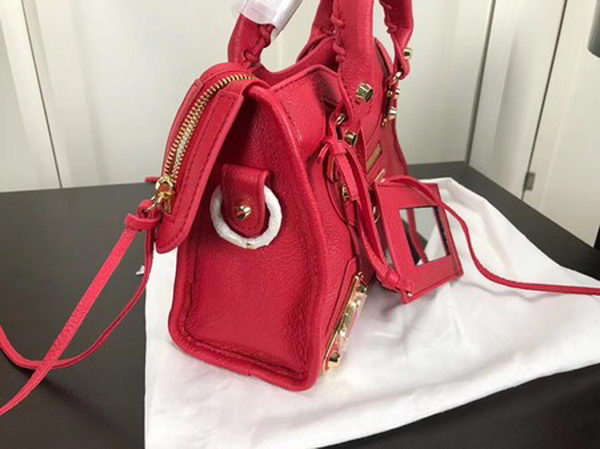 Balenciaga Giant City Gold Studs Handbag B084336 Red