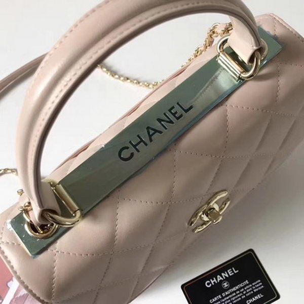 Chanel Classic Top Handle Bag Sheepskin Leather CHA2371 OffWhite