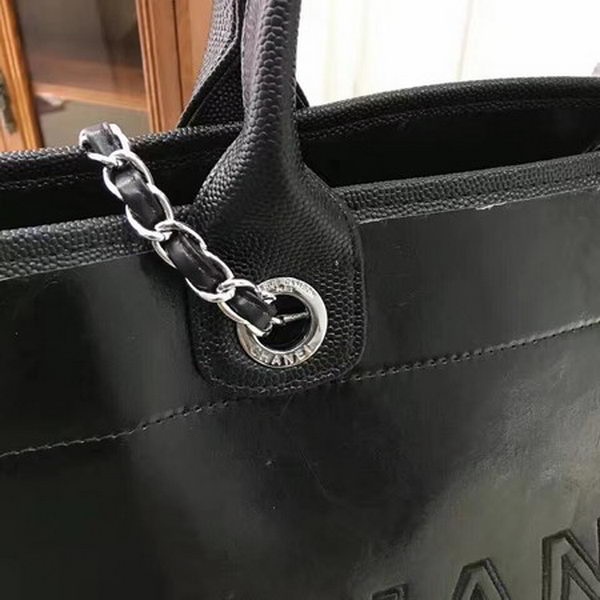 Chanel Tote Bag Calfskin Leather CHA3626 Black