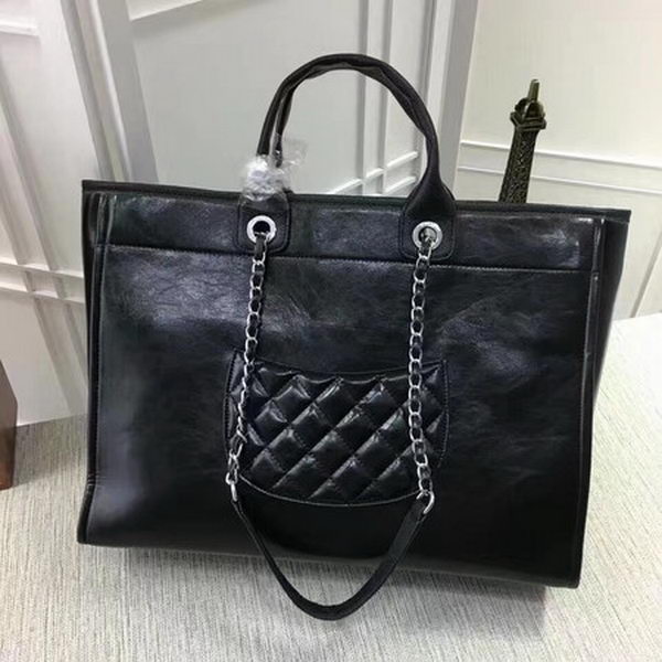 Chanel Tote Bag Calfskin Leather CHA3626 Black