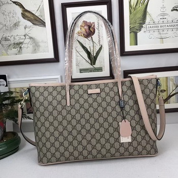 Gucci GG Supreme Canvas Tote Bag 353437 Camel