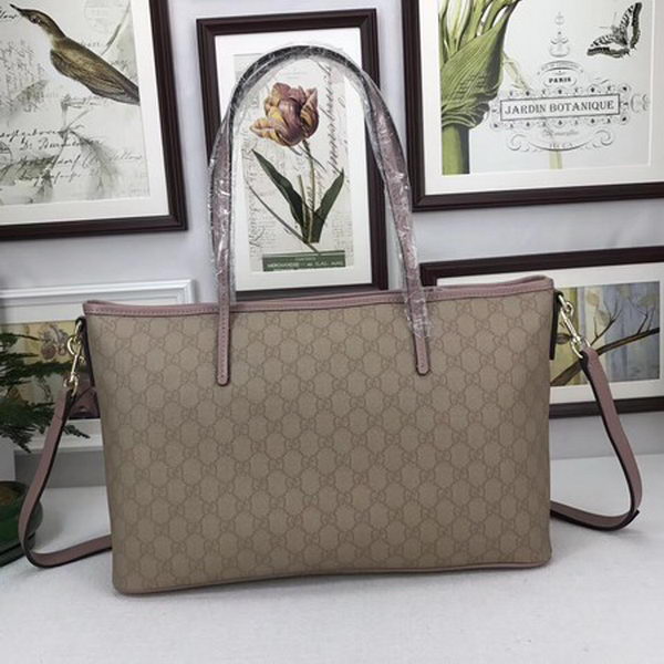 Gucci GG Supreme Canvas Tote Bag 353437 Pink