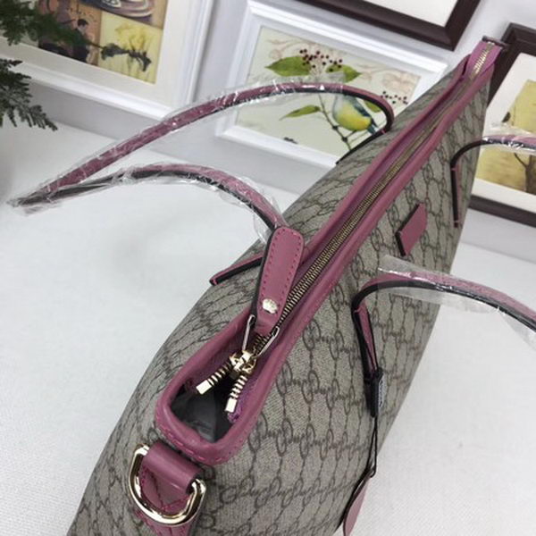 Gucci GG Supreme Canvas Tote Bag 353437 Rose