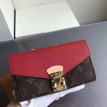 Louis Vuitton Monogram Canvas PALLAS WALLET M58414 Red