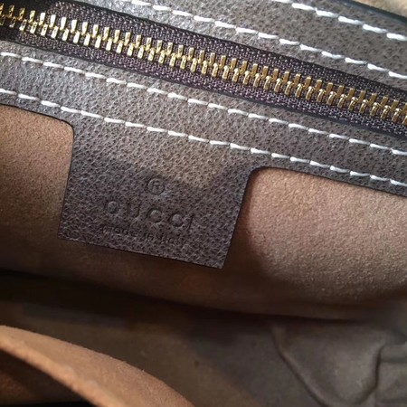 Gucci GG Supreme Canvas Shoulder Bag 501338 Brown