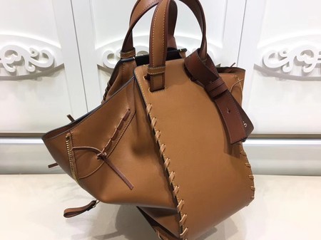 Loewe Hammock Calfskin Leather Tote Bag 9128 Brown