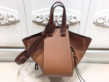 Loewe Hammock Calfskin Leather Tote Bag A9127 Brown