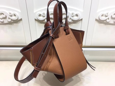 Loewe Hammock Calfskin Leather Tote Bag A9127 Brown