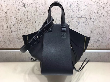 Loewe Hammock Calfskin Leather Tote Bag A9128 Black