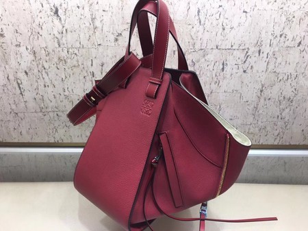 Loewe Hammock Calfskin Leather Tote Bag A9128 Red