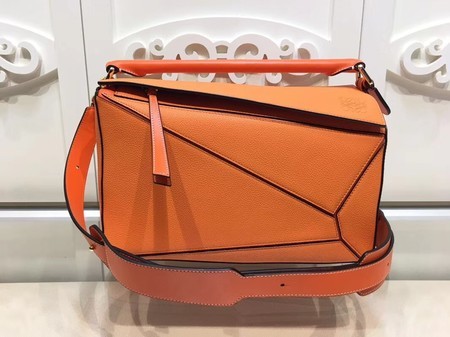 Loewe Puzzle Calfskin Leather Tote Bag 9122 Orange