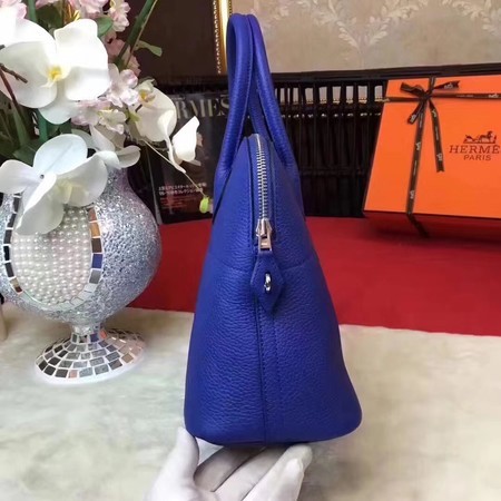 Hermes Bolide Original Leather Tote Bag B1007 Blue