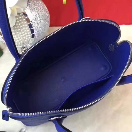 Hermes Bolide Original Leather Tote Bag B1007 Blue