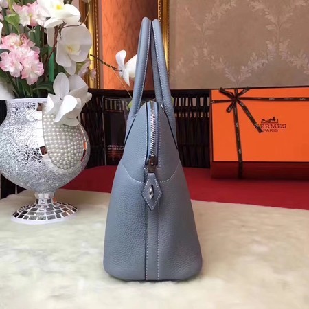 Hermes Bolide Original Leather Tote Bag B1007 Skyblue