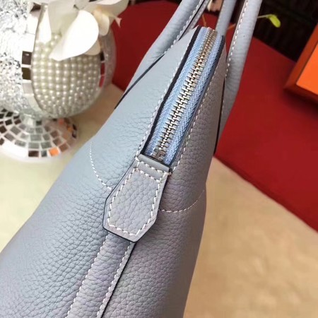 Hermes Bolide Original Leather Tote Bag B1007 Skyblue