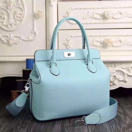 Hermes Toolbox Bag Original Togo Leather H3259 SkyBlue