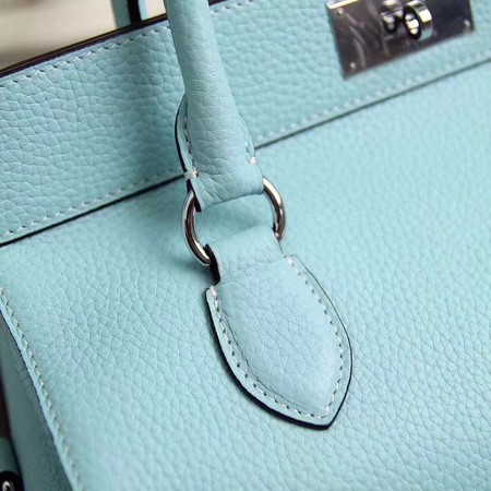 Hermes Toolbox Bag Original Togo Leather H3259 SkyBlue