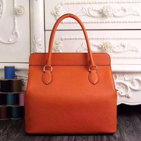 Hermes Toolbox Togo Bag Original Leather 3259 Orange