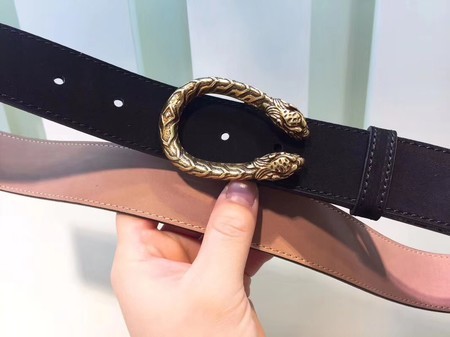 Gucci 35MM Leather Belt 414516 Black