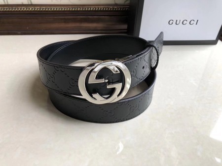 Gucci 35MM Leather Belt 414525 Black