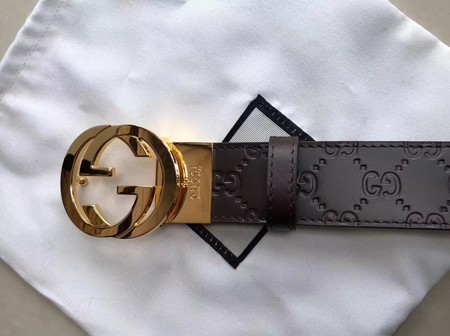 Gucci 35MM Leather Belt 414525 Coffee