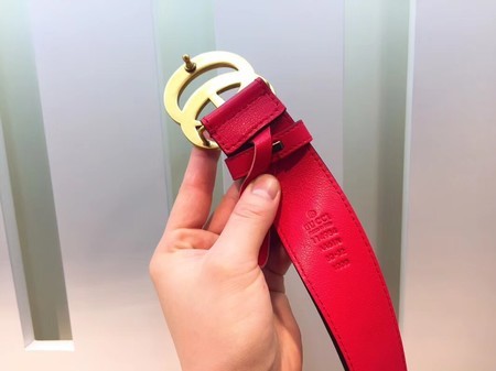 Gucci Leather Belt 414525 Red