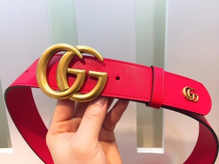 Gucci Leather Belt 414525 Red