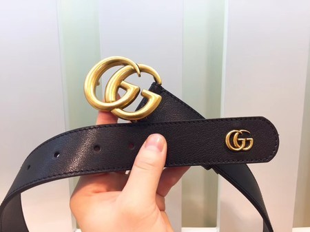 Gucci Leather Belt 414529 Black