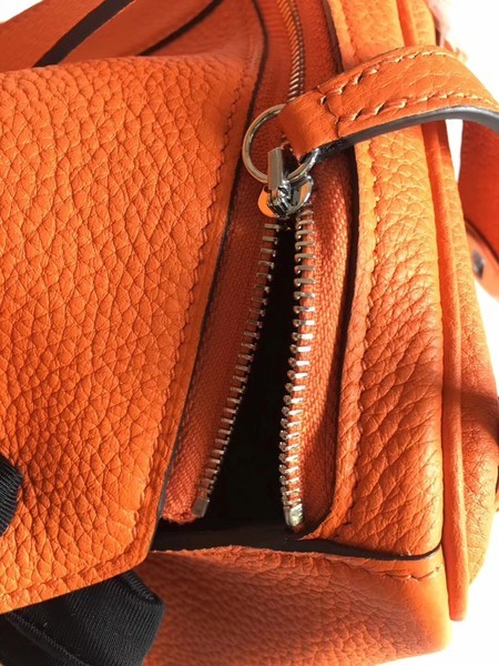 Hermes Lindy Original Togo Leather Bag 5086 Orange