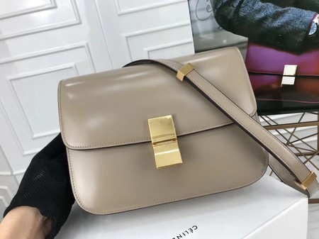 Celine Classic Box Flap Bag Original Calfskin Leather 3378 Light Grey