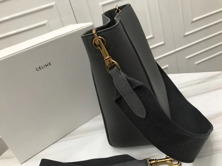 Celine Cabas Phantom Bags Original Calfskin Leather 3370 Dark Grey