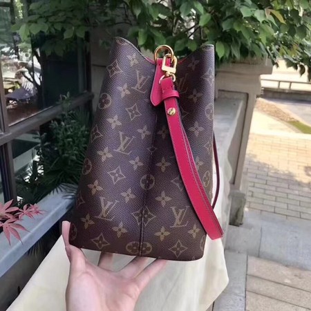 louis vuitton monogram canvas original bag neonoe M44020 peach