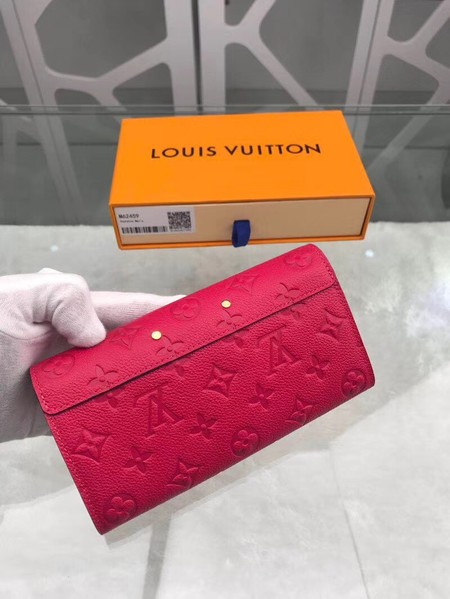 Louis Vuitton Monogram Empreinte PALLAS WALLET M62458 red