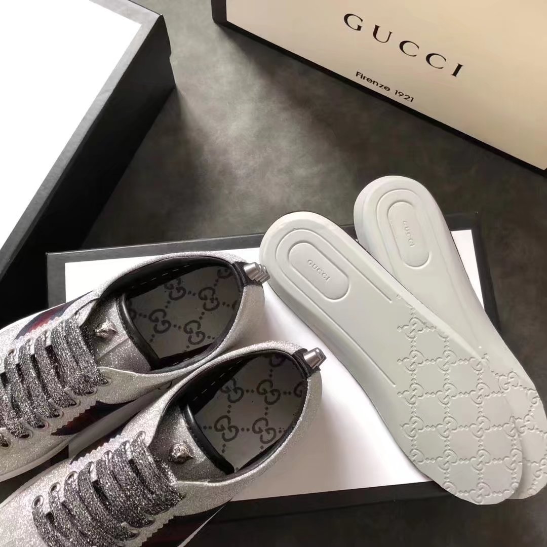 Gucci women shoes GG1302H silver