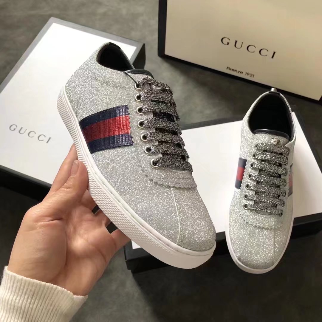 Gucci women shoes GG1302H silver