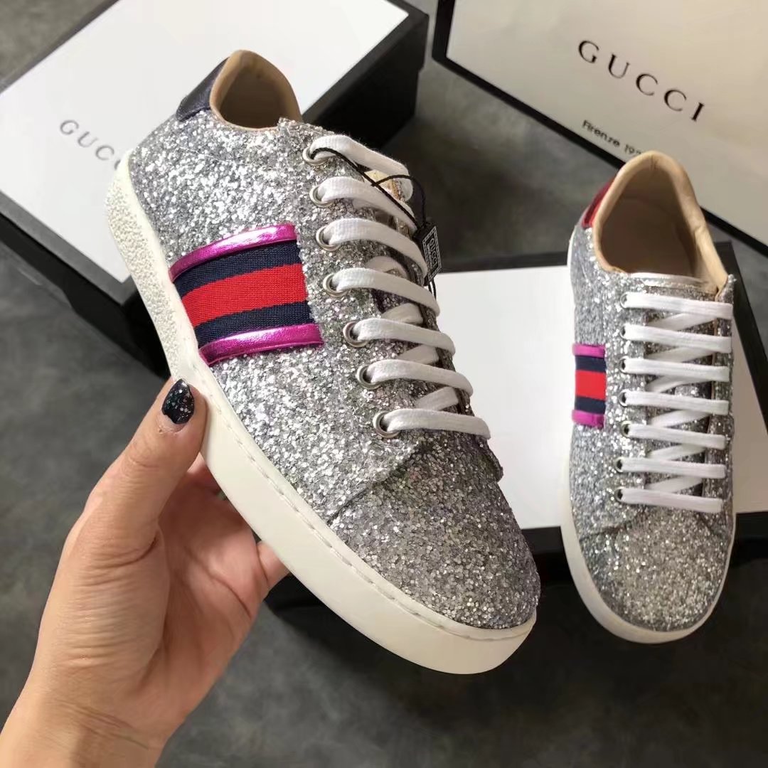 Gucci women shoes GG1303H silver