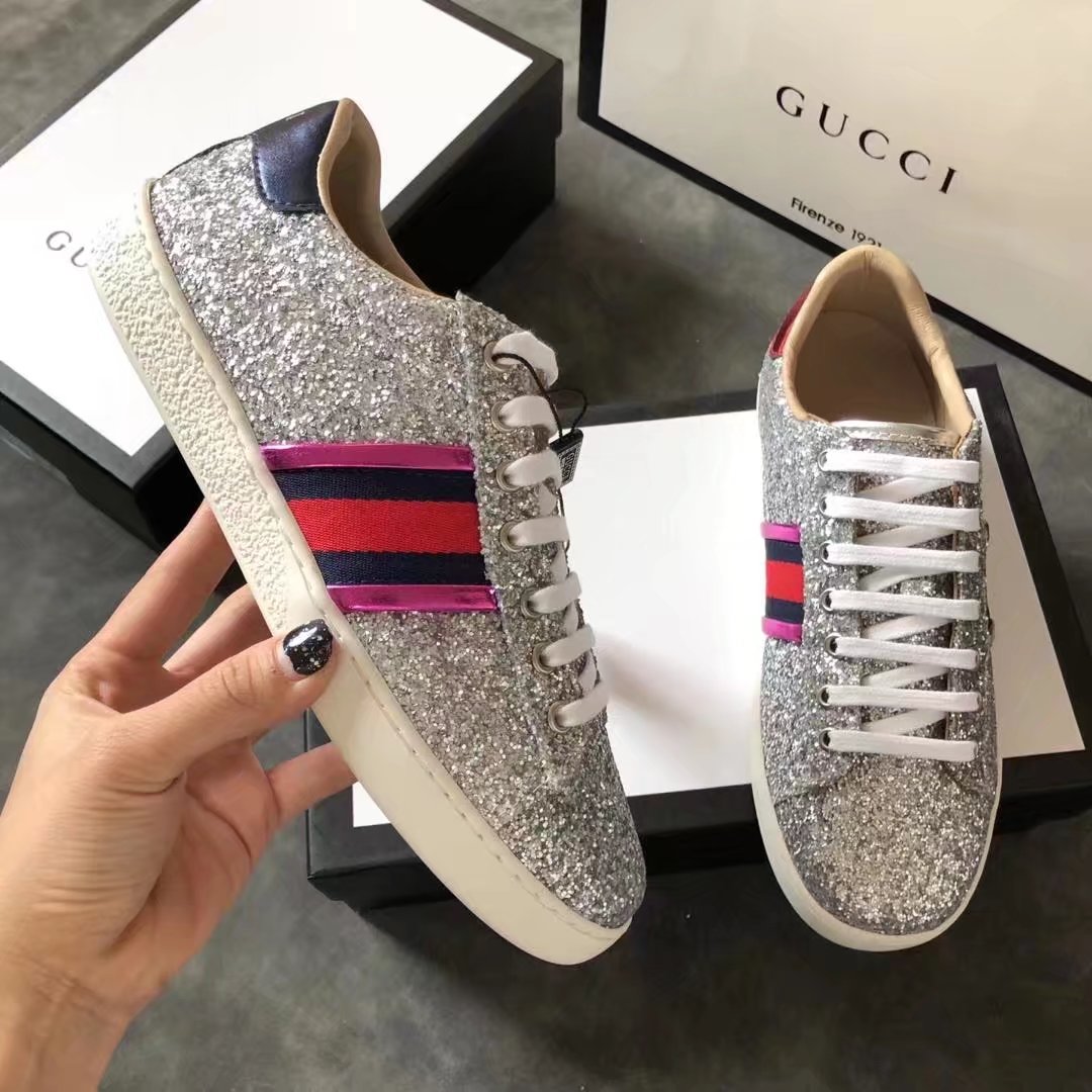 Gucci women shoes GG1303H silver