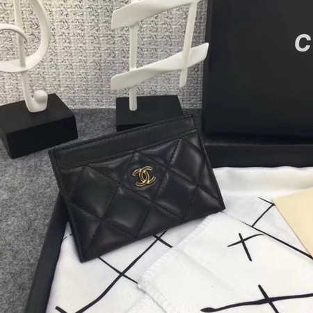 Chanel Original sheepskin Wallet C9303 Black