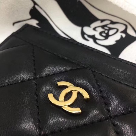 Chanel Original sheepskin Wallet C9303 Black