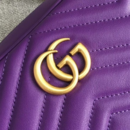 Gucci GG Marmont Matelasse mini Bag 448065 purple